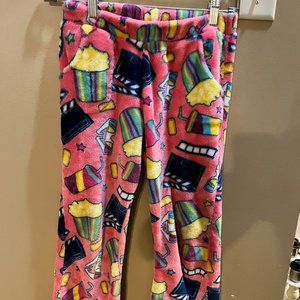 Girl's Candy Pink Movie Theater Pajama Pants Size 7/8